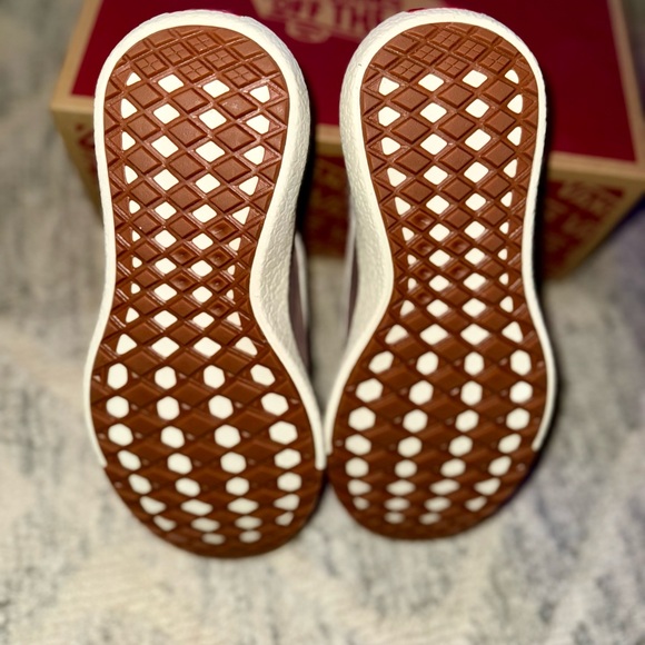 Vans Men's Taupe and White Sneakers - Picture 3 of 3